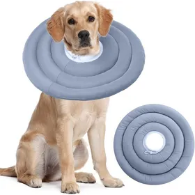 Meilleurs prix pour Collier post-opératoire imperméable ajustable et souple pour chiens - Respirant et confortable empêche le léchage et les