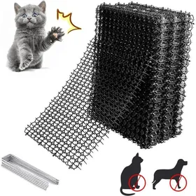 Comparer les prix de Tapis anti-chat - Virex® - 12 pièces - 40x30 cm - Pointes émoussées - Ancrages en U - Installation facile - Écologique