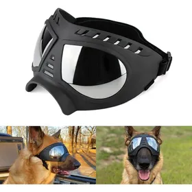 Comparer les prix de Lunettes de soleil pour chiens - DOK - Protection anti-UV - Sangles réglables - Taille ajustable 40-53 cm