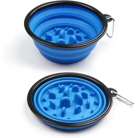 Comparer les prix de Gamelle portable en silicone pliable pour animal domestique avec crochet - Distributeur eau pliable Multicolore GAMELLE