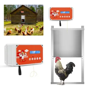 Meilleurs prix pour TTLIFE Porte Automatique Poulailler, Kit de Porte Automatique Poulailler, Télécommande Etanche Ouvre-Porte Secteur ou sur Piles
