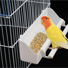 Comparer les prix de Lot de 2 mangeoires à oiseaux avec supportaccessoires pour cage à oiseauxmangeoire à oiseaux suspendue