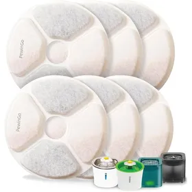 Meilleurs prix pour Filtre Fontaine à Eau Chat6 Pièces Rechange pour 3L  Triple filtration avec cotoncharbon actif et résine 6 PACK 1 FONTAINE A EAU