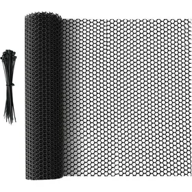 Comparer les prix de Clôture en Maille Plastique Noir 10 m x 40 cm Filet Polyvalent pour Protection des Arbres et Barrière pour Chats Chiens