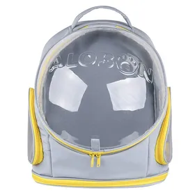 Comparer les prix de Sac à Dos Transparent pour Chat Ventilée Respirant pour Voyage, randonnée, Camping-Gris