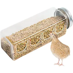 Comparer les prix de 2pcs mangeoires de cailles 4 ports No-Chaos Chicken Feeder pour incubateur accessoires de cage dalimentation portable