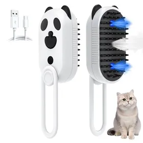 Meilleurs prix pour Brosse vapeur pour chat contre les pellicules 4 en 1 pour chat-UISAVE