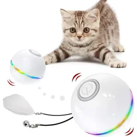 Comparer les prix de Jouets pour chats d'intérieur, balle interactive pour chat avec lumière LED
