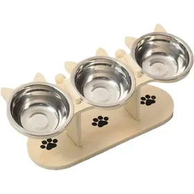 Meilleurs prix pour Gamelle surélevée pour chat-design ergonomique pour un confort optimal-stable et pratique pour les chats dintérieur-naturelle-42 x