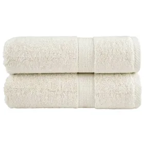 Comparer les prix de vidaXL Serviettes dinvité de Qualité Supérieure 2 pcs Draps de Bain Essuie-mains Serviette de Visage Salle de Bain 137470