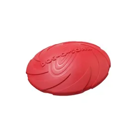 Meilleurs prix pour Jouet frisbee en caoutchouc pour chien, résistant et anti-morsure, idéal pour les jeux et exercices en plein air.