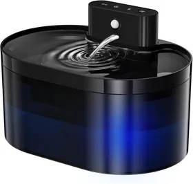Comparer les prix de Fontaine A Eau Chat Sans Fil,2.2L Fontaine À Eau Pour Chat À Pile,Fontaine Eau Chat Avec Detecteur De Mouvement,Noir