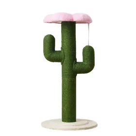 Meilleurs prix pour Arbre à chat de 90 cm de haut avec troncs en sisal épaissis et protection anti-basculement design vert colonne à griffer pour chat