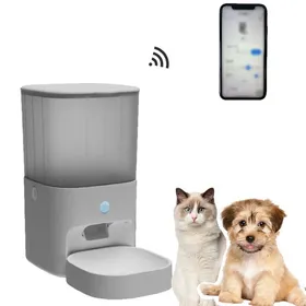 Meilleurs prix pour Distributeur Croquettes Chat Automatique 335 cm 6 L Contrôle via application Distribution Programmée Grand Réservoir de Nourriture