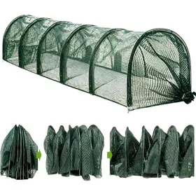 Meilleurs prix pour Long tunnel pliable pour poulaillerFilet en maille métallique flexible avec clips dinstallation rapideStylo mobile pour animaux