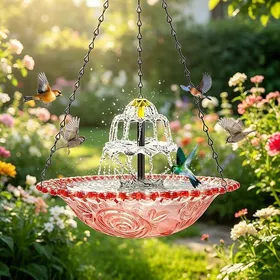 Comparer les prix de Fontaine Soire à Suspendre en Cascade pour OiseauxBain oiseaux Suspendu En Cascade SoireBol Cascade Oiseauxs