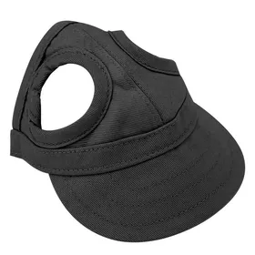 Meilleurs prix pour Casquette de baseball dextérieur pour chien et chat bonnet de soleil réglable à rayures chapeau de sport dété pour voyage (noir