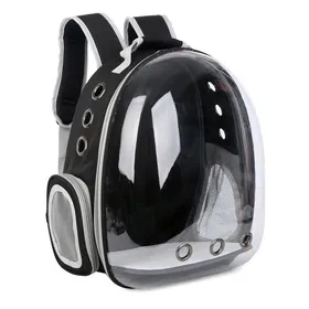 Meilleurs prix pour Sac à dos capsule pour animaux de compagnie Sac à dos bulle transparent pour chats et petits chiens PANIER DE TRANSPORT