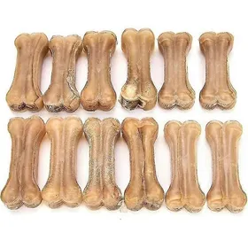 Comparer les prix de Os à mâcher naturel pour chien huit tripes fourrées en cuir brut à mâcher pour petit/grand chien (12 pièces/76 cm)
