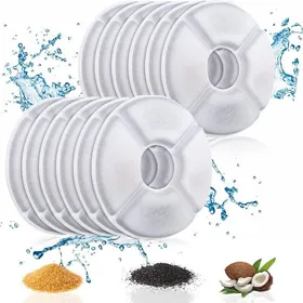 Meilleurs prix pour 12 Pack Cat Water Fountain Filters of Pet Fountain Replacement Filterfor most Automatic Pet Cat Dog Water Fountain Dispenser