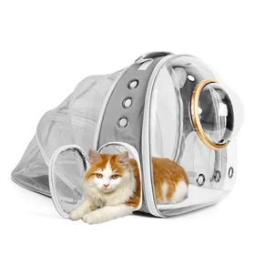 Comparer les prix de Sac Transport pour Chien Chat Extensible avec fenêtre Frontale pour Voyage-gris