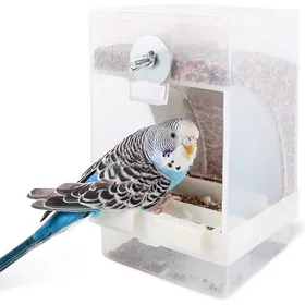 Comparer les prix de Mangeoire à Oiseaux Transparent Station dalimentation Automatique pour Oiseaux Peut être Suspendue 16 x 10 x 95 cm Grande