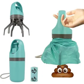 Comparer les prix de Pooper Scooper No Touch Poop Scooper Portable pour Petits Moyens et Grands Chiens ramasseur de déjections Canines avec 15PCS