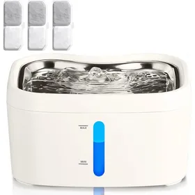 Meilleurs prix pour Fontaine A Eau Chat 2.5L Distributeur Eau Chat Pour Ultra Silencieuse Avec Lumière Led 3 Filtre À Charbon + 1 Éponges Fil[FON37]