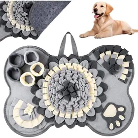 Meilleurs prix pour Tapis de fouille olfactif pour chien 64 x 43 cm - polyester antidérapant lavable en machine - gris