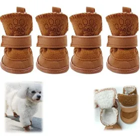 Comparer les prix de Bottes pour chiens - protection des pattes - Bottines à fermeture Velcro pour chiens et Chihuahuas lot de 4