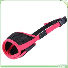 Comparer les prix de Muselière pour chien - FAFEICY - Taille M - Rouge - Circonférence bouche 14-20 cm - Polyester + nylon