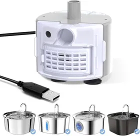 Meilleurs prix pour PEKTACO Pompe à eau de remplacement pour fontaine à eau pour chat - Pour fontaine automatique en acier inoxydable de 3,2 L264