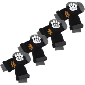 Comparer les prix de 8 pièces Chaussettes Chien Antidérapantes Coton pour et Grandes Protection Chaude Lavables et Remplaçables Chaussons Confortables-M