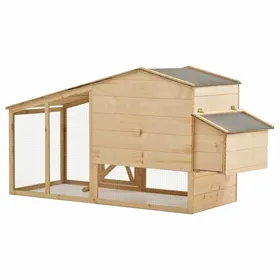 Meilleurs prix pour Brun Abri poules/animaux - SARAZYJ - Poulailler Bois de pin massif 178x67x92cm Hot28878929