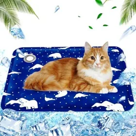 Meilleurs prix pour Tapis rafraichissant pour chien - Injection deau gel polymère Auto refroidissant - Été maison voiture - 40x50 cm bleu ours