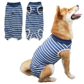 Comparer les prix de Combinaison récupération chien - Lot 2 body post-opératoire médical bleu taille M convient pour femelle mâle Aucunely