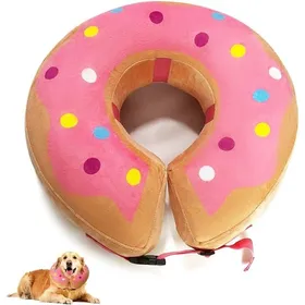 Meilleurs prix pour Collerette Gonflable ChienCollerette Chien Anti Lechage SoupleColerettes Lune Chats RéglableColliers Gonflable pour Animaux-L