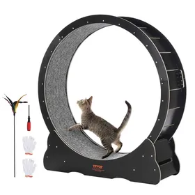 Comparer les prix de Roue dExercice pour Chat-VEVOR-1100 mm Grande Roue de Course dIntérieur-avec Tapis Roulant Amovible