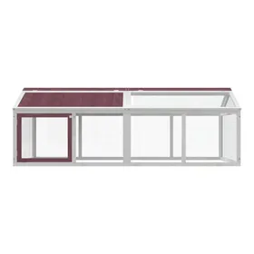 Meilleurs prix pour Enclos animaux moka 200x1125x74 cm bois massif de pin - Pour rongeurs @90286247