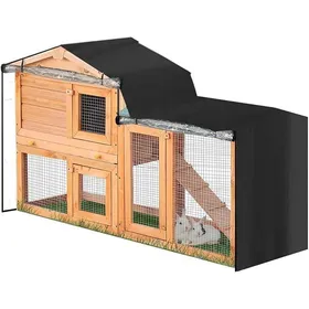 Comparer les prix de Durable 210D Thermal Rabbit Hutch Cover for Cage with Pointed Window Easy to Install Two Sizes 180 x 52 x 86 cm Multico Hutch