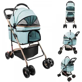 Comparer les prix de MIPAN.Poussette pour Chat 3 en1- Poussette Pour Petit Animaux Pliable - 96x70x48 cm - Poussette pour Chien/Chat de 15 kg - Vert