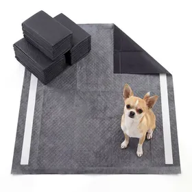Comparer les prix de Lot de 150 Tapis Absorbants pour Chien COSTWAY Tapis d’Entraînement à la Propreté à 6 Couches Étanches Jetables 60 x 60 CM