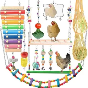 Comparer les prix de 12 jouets poulailler éducatifs xylophone balançoire miroir échelle Label