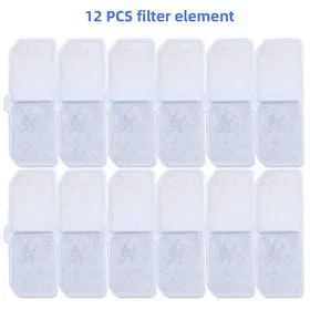 Comparer les prix de Filtre à charbon actif de remplacement pour abreuvoir pour chat 5/8/12 pièces filtre rectangulaire pour cartouche deau 12 PCS