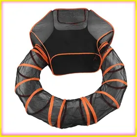 Comparer les prix de keenso Enclos extérieurs pour chats Enceintes Extérieures pour Chats Grand Parc pour Chat avec Tunnel pour Chats luminaire linge