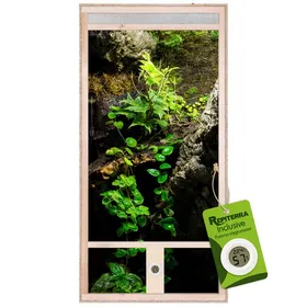 Meilleurs prix pour Repiterra® Terrarium vertical 60x120x60cm en bois pour reptiles et amphibiens avec aérations frontales