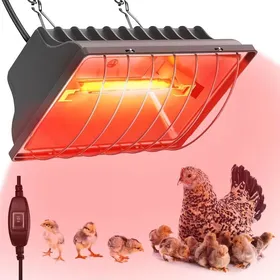 Comparer les prix de Chauffage de poulailler 250W convient aux poussins et aux paniers pour chats lampe chauffante à double mode.