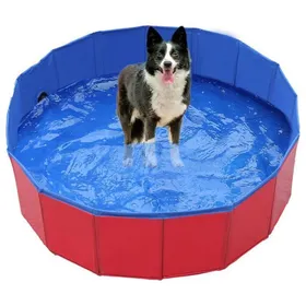 Comparer les prix de Piscine pliable pour chiens - Piscine portable pour enfants baignoire piscine extérieure pour petits et grands chiens rouge