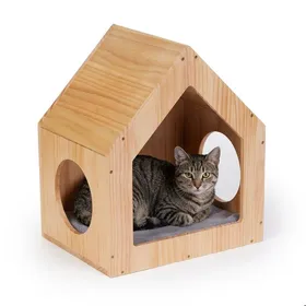 Meilleurs prix pour Relaxdays Maison chat mobilier mural et sol élément DIY HxLxP 46 x 395 x 30 cm niche bois naturel