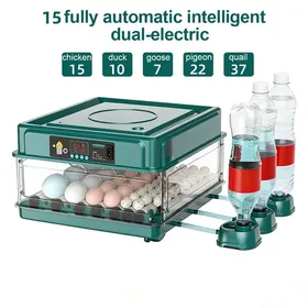 Meilleurs prix pour Couveuse Oeuf Automatique 15 oeufs - Incubateur - Retournement Automatique et Contrôle de Température Affichage dHumidité - Vert